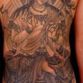 Japanese Buddha Back Butt Body tattoo by Yellow Blaze Tattoo