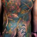 tatuagem Japonesas Costas Dragão Glúteo Corpo por Yellow Blaze Tattoo
