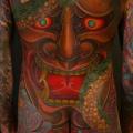 tatuaggio Braccio Serpente Gamba Giapponesi Schiena Maschera Sedere Corpo di Yellow Blaze Tattoo