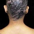 tatuaż Japoński Głowa Smok przez Yellow Blaze Tattoo