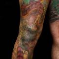 Schlangen Bein Japanische tattoo von Yellow Blaze Tattoo