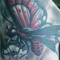 tatuaggio Realistici Mano Farfalle di Heidi Hay Tattoo