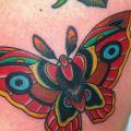 Arm Old School Butterfly tattoo by Da Vinci Tattoo