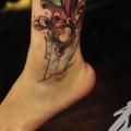 Fantasy Foot Dagger tattoo by SH TH