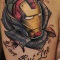 tatuaje Hombro Fantasy Ironman por SH TH