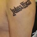 Shoulder Lettering tattoo by SH TH