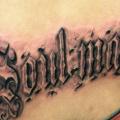 Lettering Back 3d tattoo by Tattoo 77