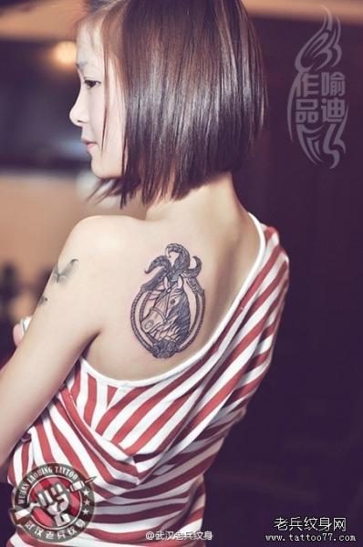 Back Horse Tattoo by Tattoo 77