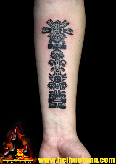 Arm Tribal Maori Tattoo von Heihuotang Tattoo