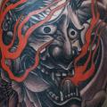 Shoulder Japanese Demon tattoo by Heihuotang Tattoo