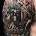 Shoulder Religious tattoo by Heihuotang Tattoo