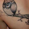 Shoulder Fantasy Owl tattoo by Dzy Tattoo