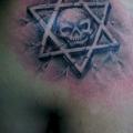 Shoulder Skull Symbol 3d tattoo by GL Tattoo