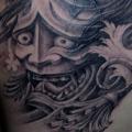 tatuaje Hombro Japoneses Demonio por GL Tattoo
