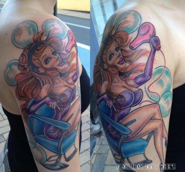 Fantasy Bubble Tattoo by Elektrisk Tatovering