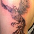Shoulder Fantasy Phoenix tattoo by Art and Soul Tattoo