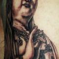 tatuaje Hombro Buda Religioso por Borneo Head Hunter