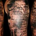 Schulter Leuchtturm Lampe tattoo von 28 Tattoo