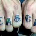 Finger Lettering tattoo by World's End Tattoo