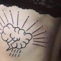Seite Wolken tattoo von World's End Tattoo