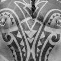 Shoulder Chest Tribal Belly Maori tattoo by Ink Tank