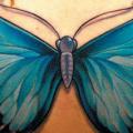 Realistic Back Butterfly tattoo by Black Rose Tattoo