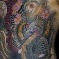 tatuaggio Fantasy Petto Pancia Fenice di Shane Tan