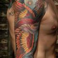 Shoulder Arm Fantasy Phoenix tattoo by Shane Tan