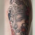 tatuaje Hombro Buda Religioso por Shane Tan
