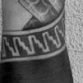 Arm Tribal Dotwork tattoo by Mahakala Tattoo