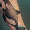Arm Fantasy Whale tattoo by Jessica Mach