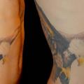 Realistische Seite Adler tattoo von Csaba Kiss
