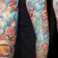 Fantasie Astronaut Sleeve tattoo von Csaba Kiss