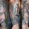tatuaje Brazo Religioso por Giahi