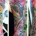 Schulter Arm Japanische Karpfen tattoo von Giahi