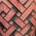 tatuaje Brazo Geométrico Símbolo por Q Tattoo