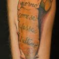 Arm Lettering 3d Scar tattoo by Q Tattoo