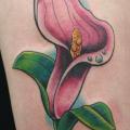 Fantasy Flower Thigh tattoo by Skin Deep Art
