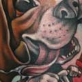 Arm Fantasie Hund tattoo von Teresa Sharpe