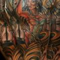 Shoulder Arm Fantasy Indian tattoo by Teresa Sharpe