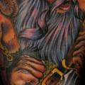tatuaje Brazo Fantasy Guerrero por Sam Clark