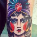 Arm Gypsy tattoo by Lucky 7 Tattoos