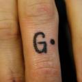 Палец Надпись татуировка от Lucky 7 Tattoos