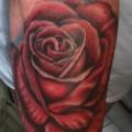 tatuaje Brazo Realista Flor Rosa por Stay True Tattoo