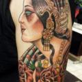 Shoulder Gypsy tattoo by Stay True Tattoo