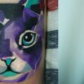 Arm Cat Abstract tattoo by Sasha Unisex