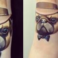 Arm Fantasie Hund Hut tattoo von Sasha Unisex
