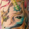tatuaje Brazo Fantasy Unicornio por Sasha Unisex
