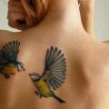 Realistic Back Bird tattoo by Sasha Unisex