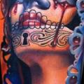 Arm Mexican Skull tattoo by Art Junkies Tattoos